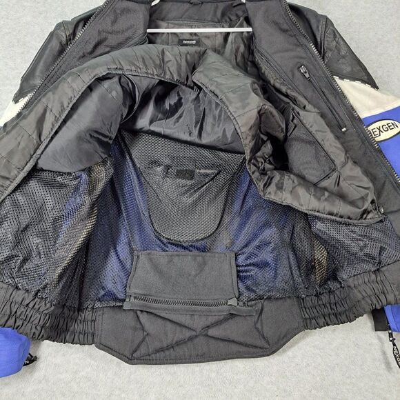 Nexgen Motorcycle Jacket Mens Large Cordura Thinsulate Leather Padded Waterproof - Picture 11 of 15